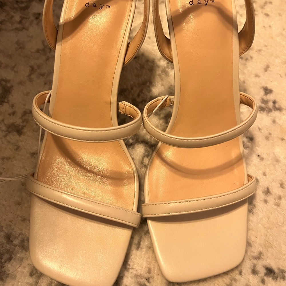 Strappy sandal heels